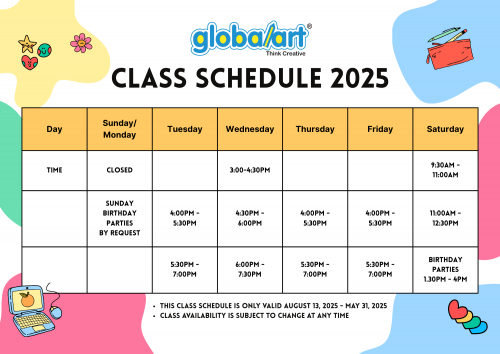 global art dublin classes schedule