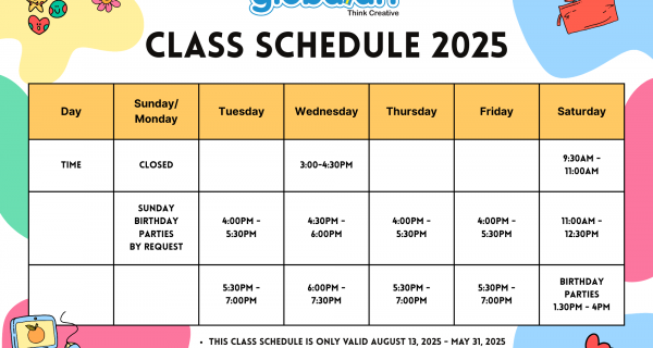 Class Schedule 2025 (sample)
