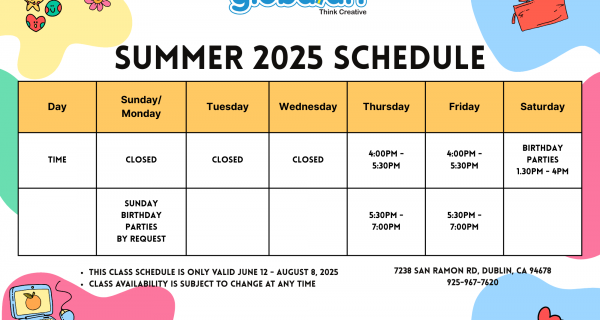 Summer schedule (sample)