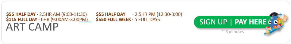 martin luther king art camp, presidents day art camp, spring art camp, thanksgiving camp, winter camp, veterans day camp, summer camp