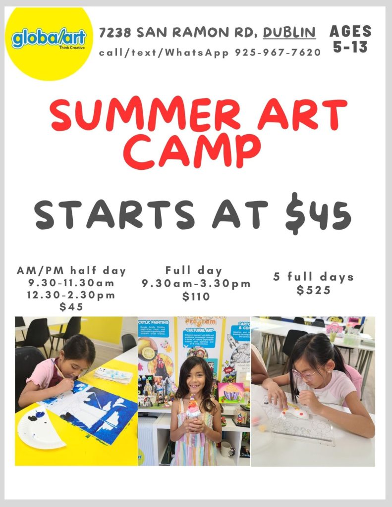 Global Art Dublin summer art camp $45