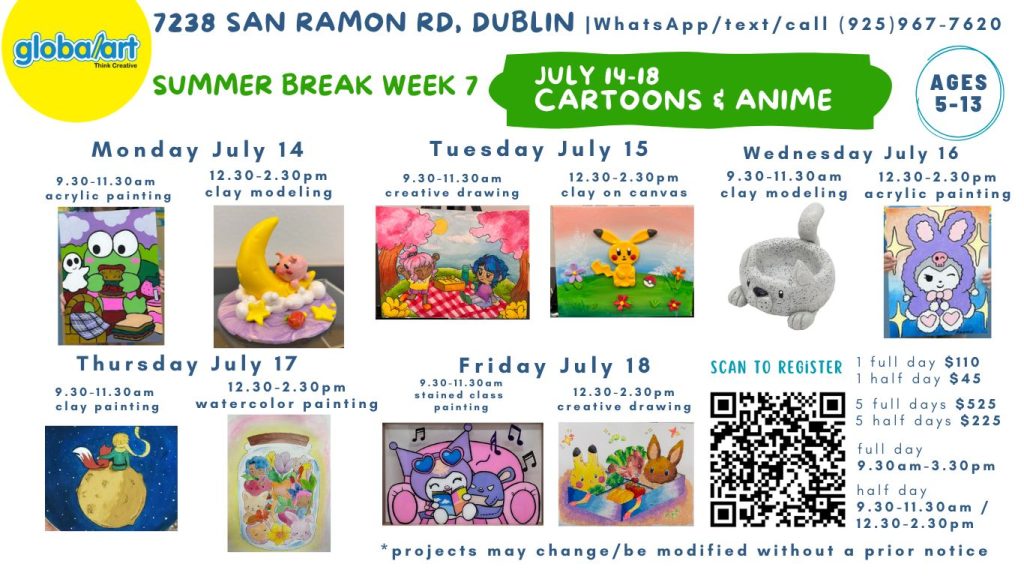 Global Art Dublin summer art camp $45