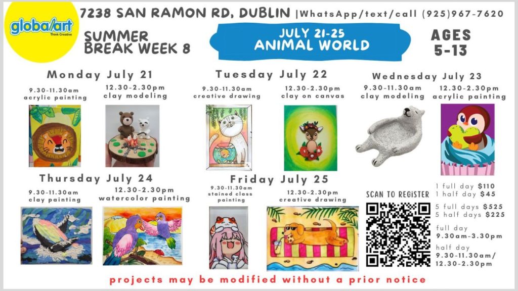 summer art camp Dublin, summer art camp Pleasanton, summer art camp San Ramon, summer art camp Danville, summer art camp Walnut Creek, summer art camp Castro Valley, summer art camp Hayward, summer art camp Fremont