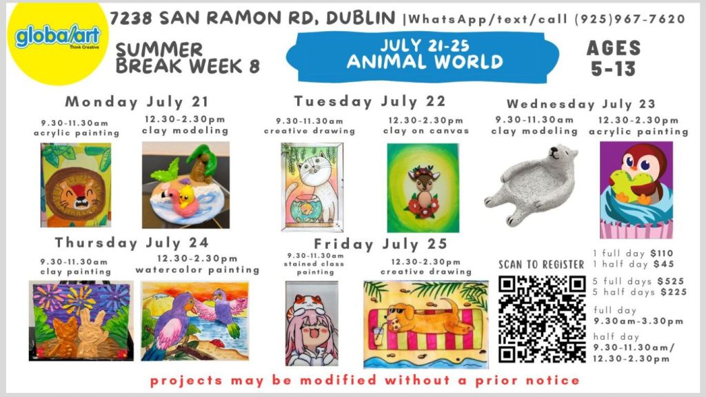 Summer art camp Global Art Dublin 