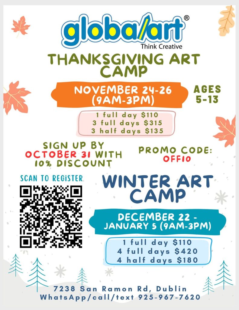 art camp for kids dublin, art camp for kids pleasanton, art camp for kids castro valley, art camp for kids san ramon, art camp for kids livermore, art camp for kids hayward, art camp for kids union city, art camp for kids union city, art camp for kids walnut creek, art camp for kids concord, thanksgiving art camp, winter art camp, art activities during holidays, art activity during school breaks